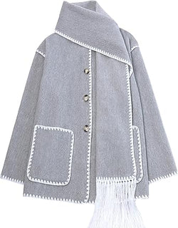 Dames Cape – Losvallend Model – Decoratieve Afwerking – Met Franjes – Boho Stijl